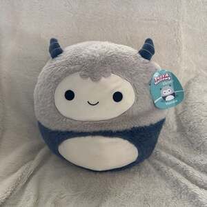 Squishmallows FuzzAMallows 12" Horace the Blue and Gray Yeti Plush Toy